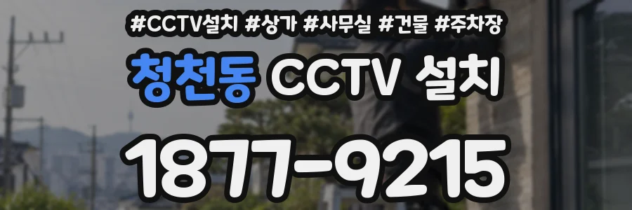 청천동 CCTV 설치