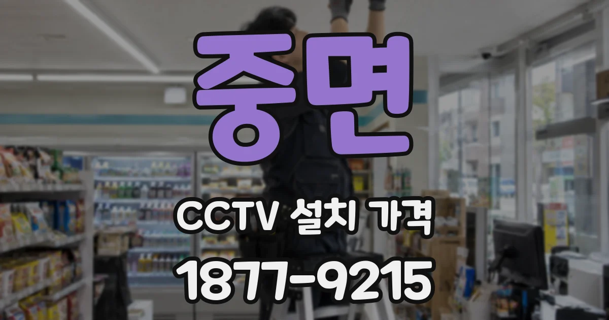 중면 CCTV 설치 가격