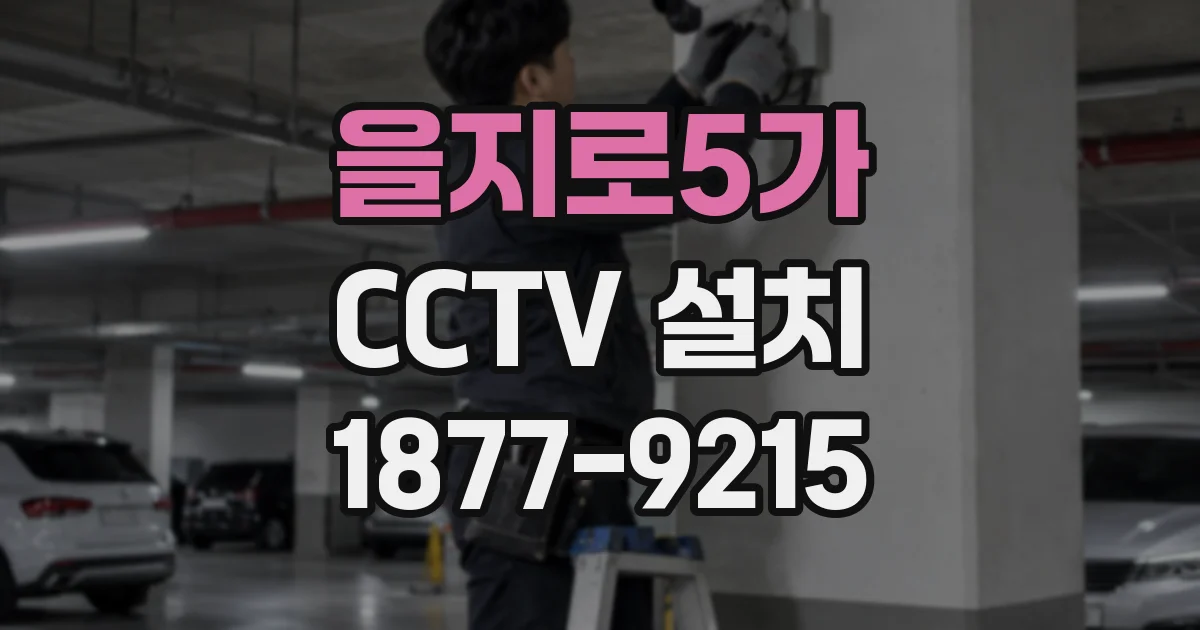 을지로5가 CCTV 설치