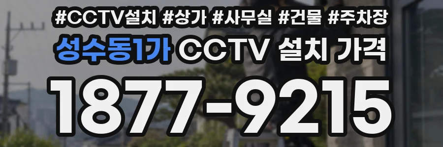 성수동1가 CCTV 설치 가격