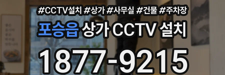 포승읍 상가 CCTV 설치