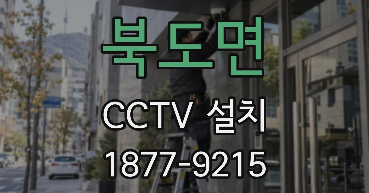 북도면 CCTV 설치