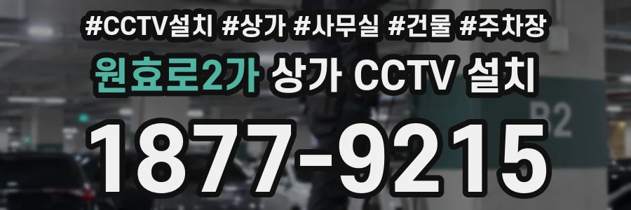 원효로2가 상가 CCTV 설치