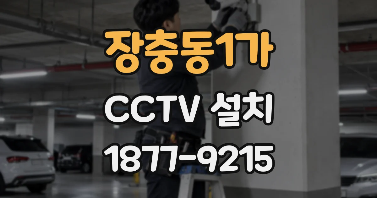 장충동1가 CCTV 설치