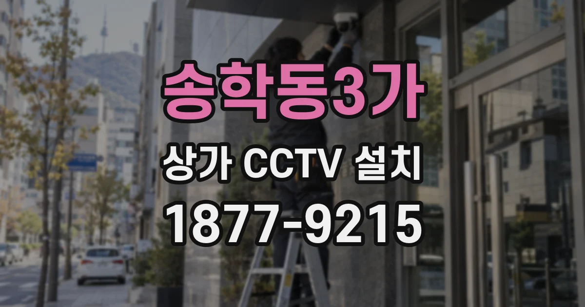 송학동3가 상가 CCTV 설치