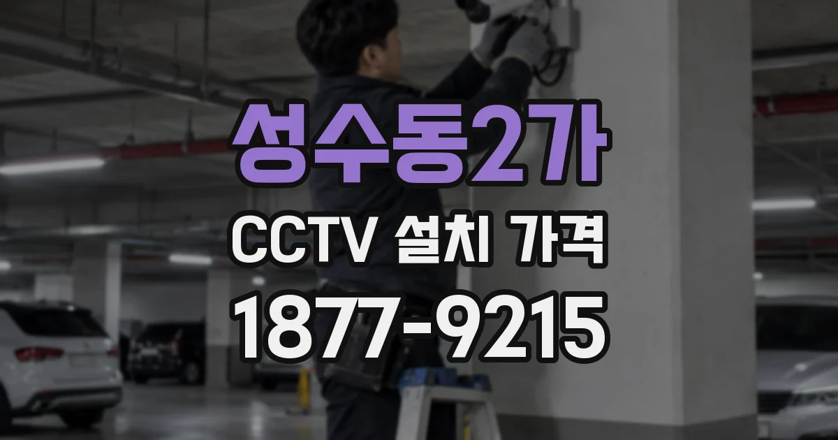성수동2가 CCTV 설치 가격