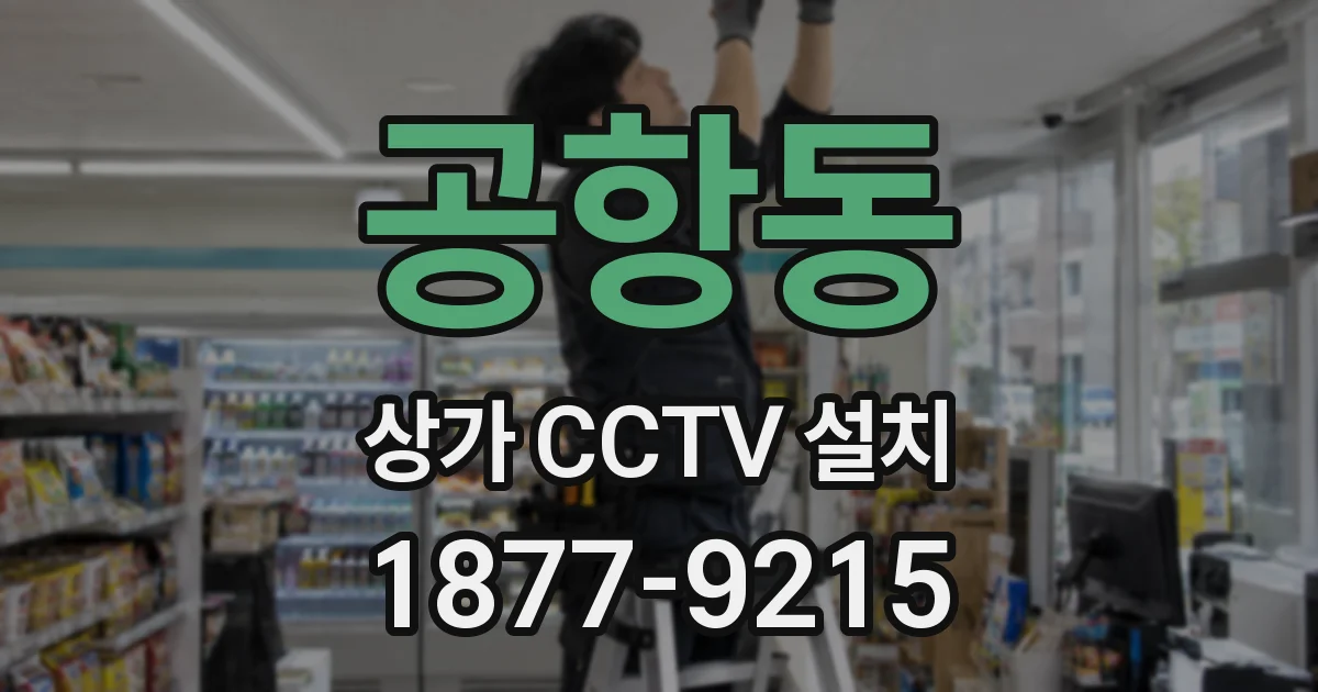 공항동 상가 CCTV 설치