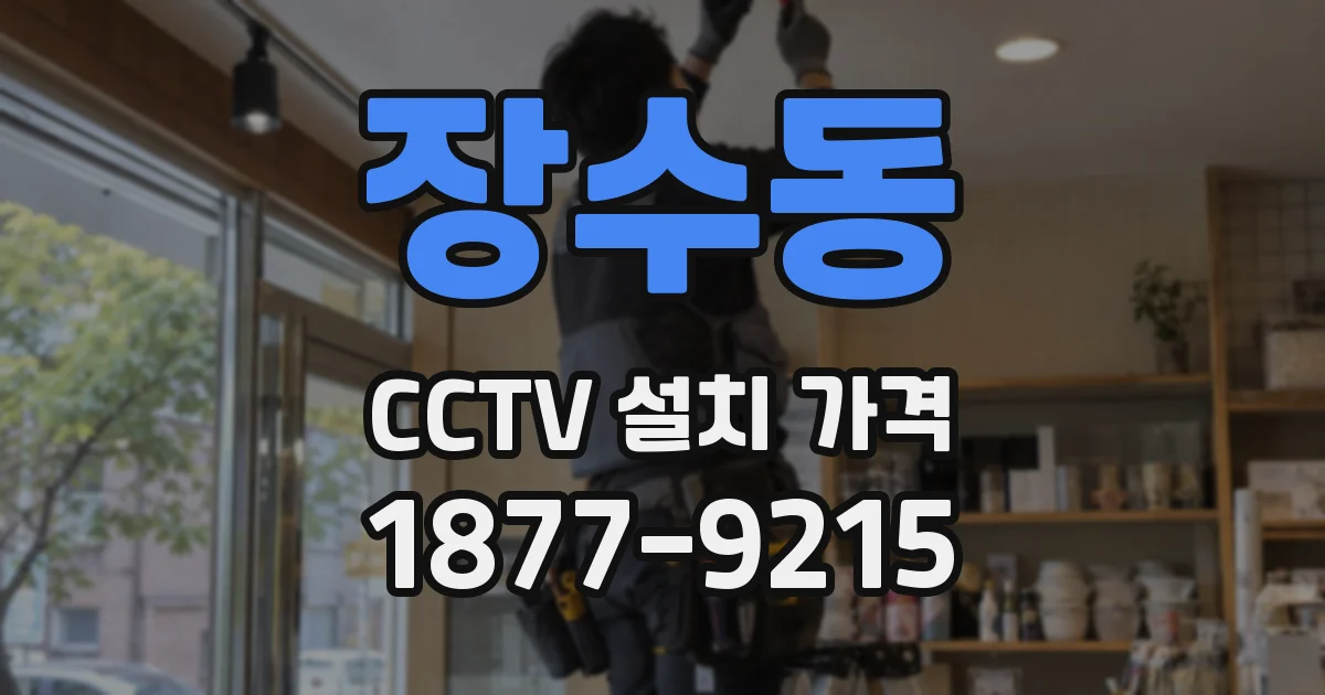 장수동 CCTV 설치 가격
