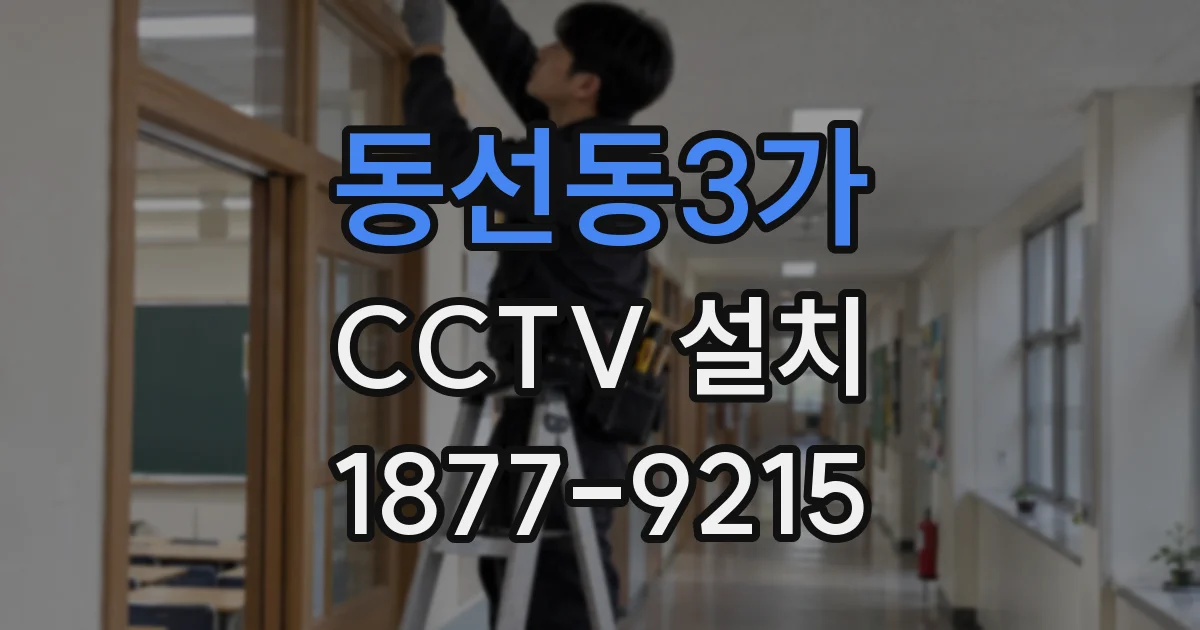 동선동3가 CCTV 설치