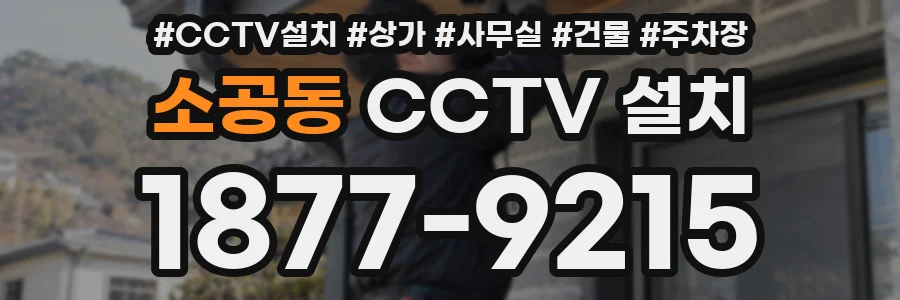 소공동 CCTV 설치