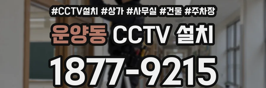 운양동 CCTV 설치