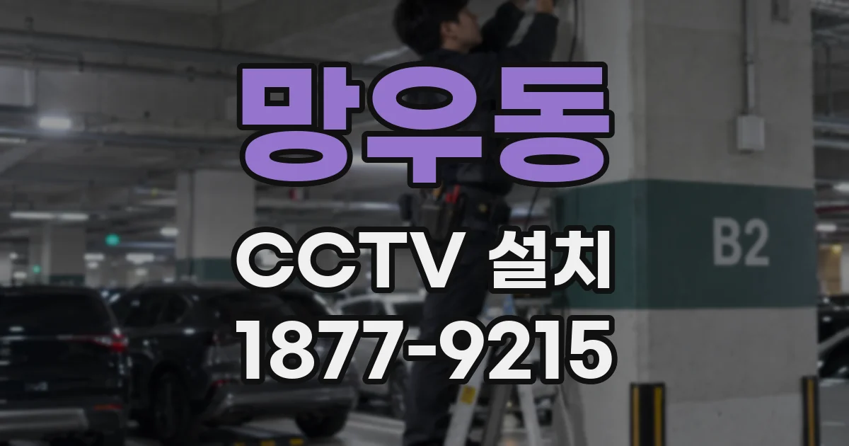 망우동 CCTV 설치