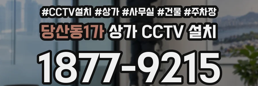 당산동1가 상가 CCTV 설치