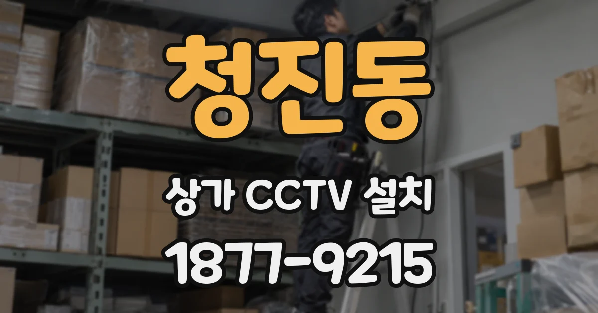 청진동 상가 CCTV 설치