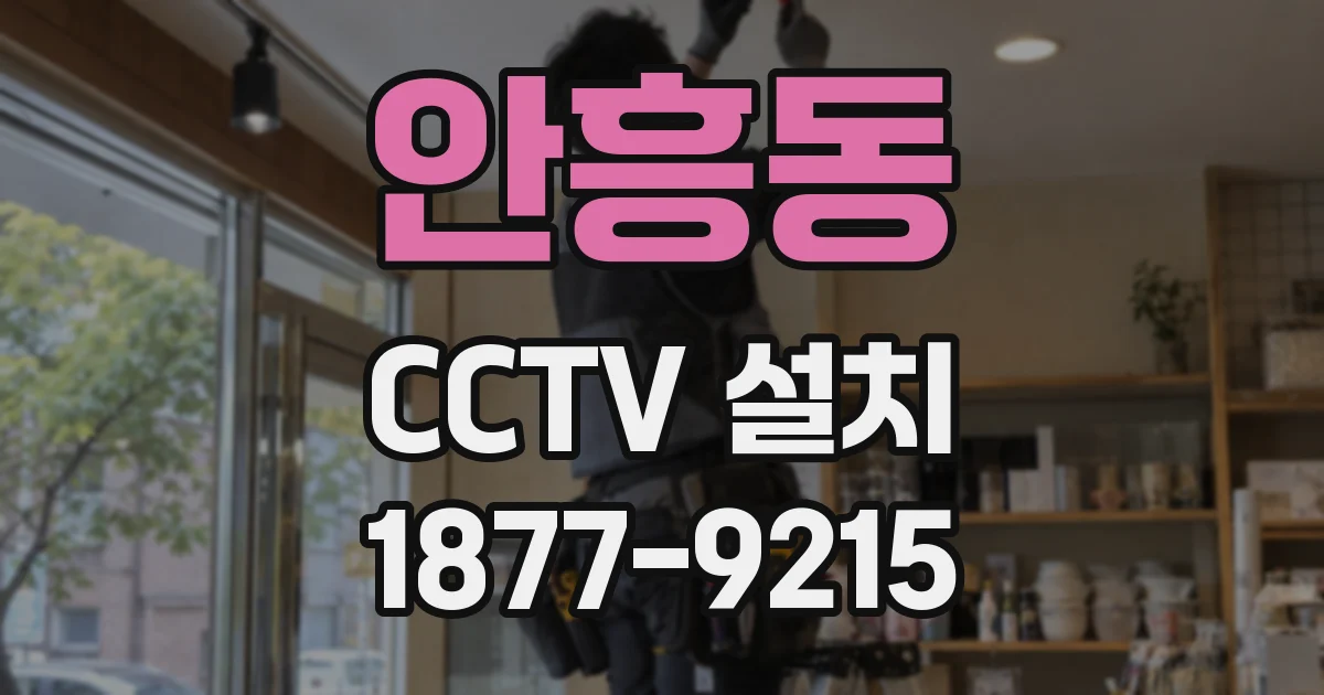 안흥동 CCTV 설치