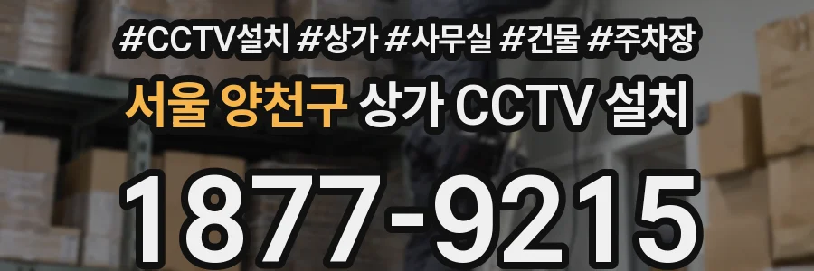 서울 양천구 상가 CCTV 설치