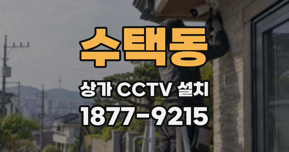 수택동 상가 CCTV 설치