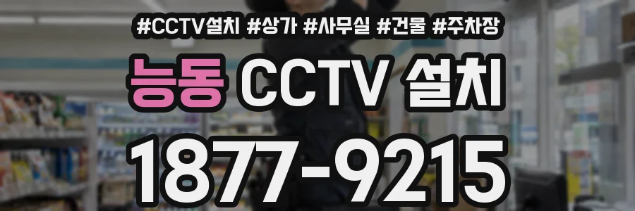 능동 CCTV 설치