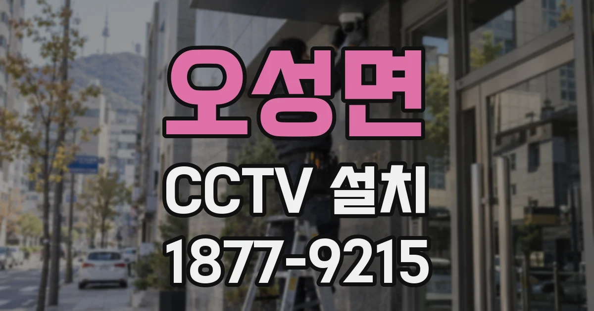 오성면 CCTV 설치