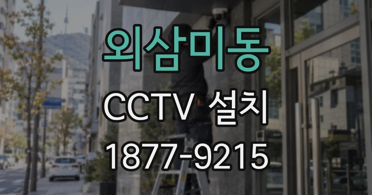 외삼미동 CCTV 설치