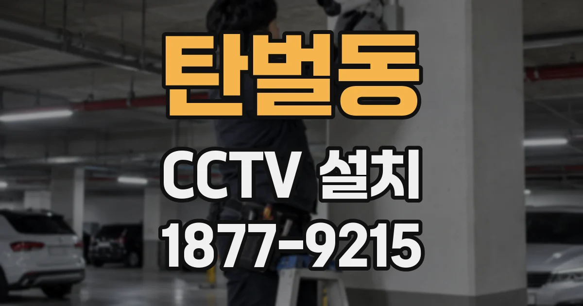 탄벌동 CCTV 설치