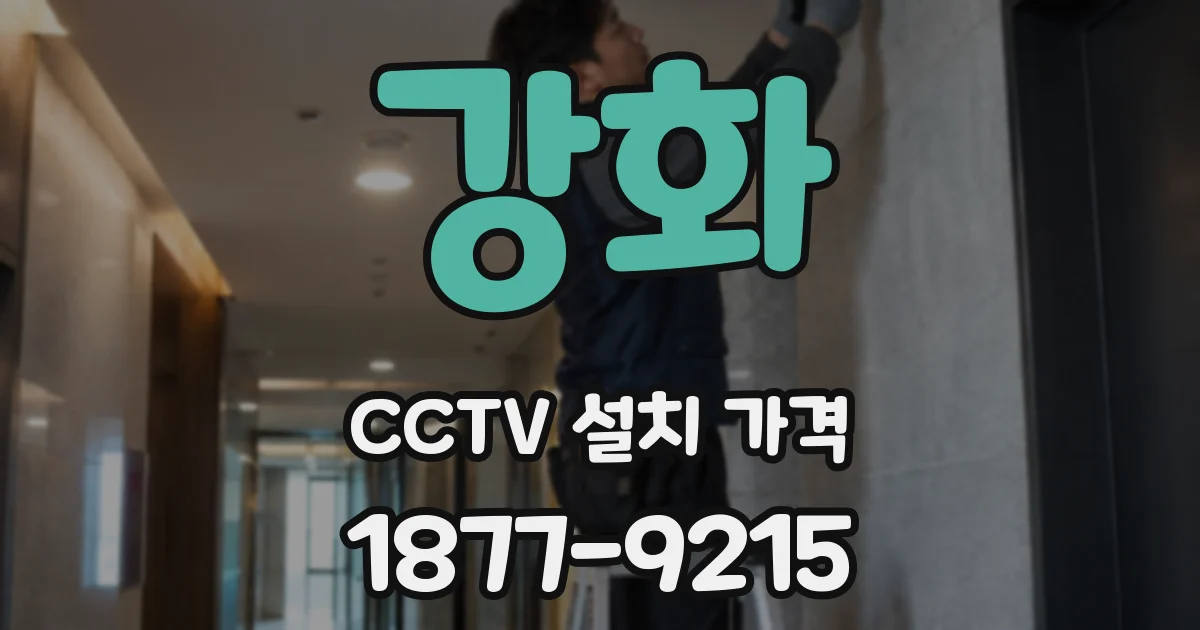 강화 CCTV 설치 가격