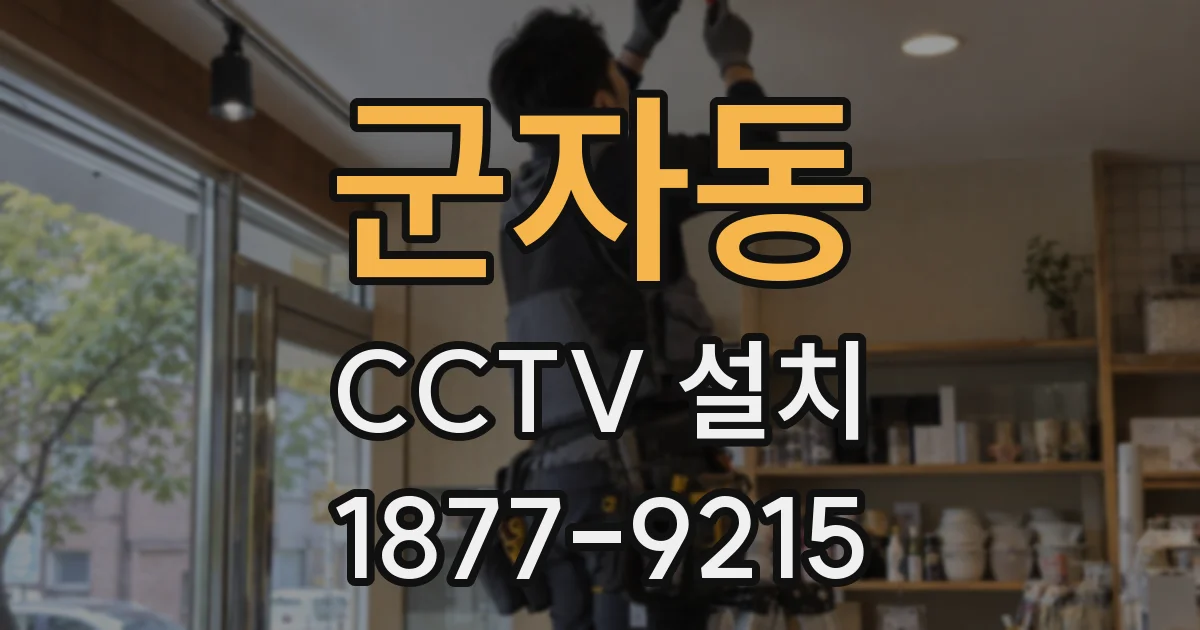 군자동 CCTV 설치