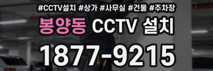 봉양동 CCTV 설치