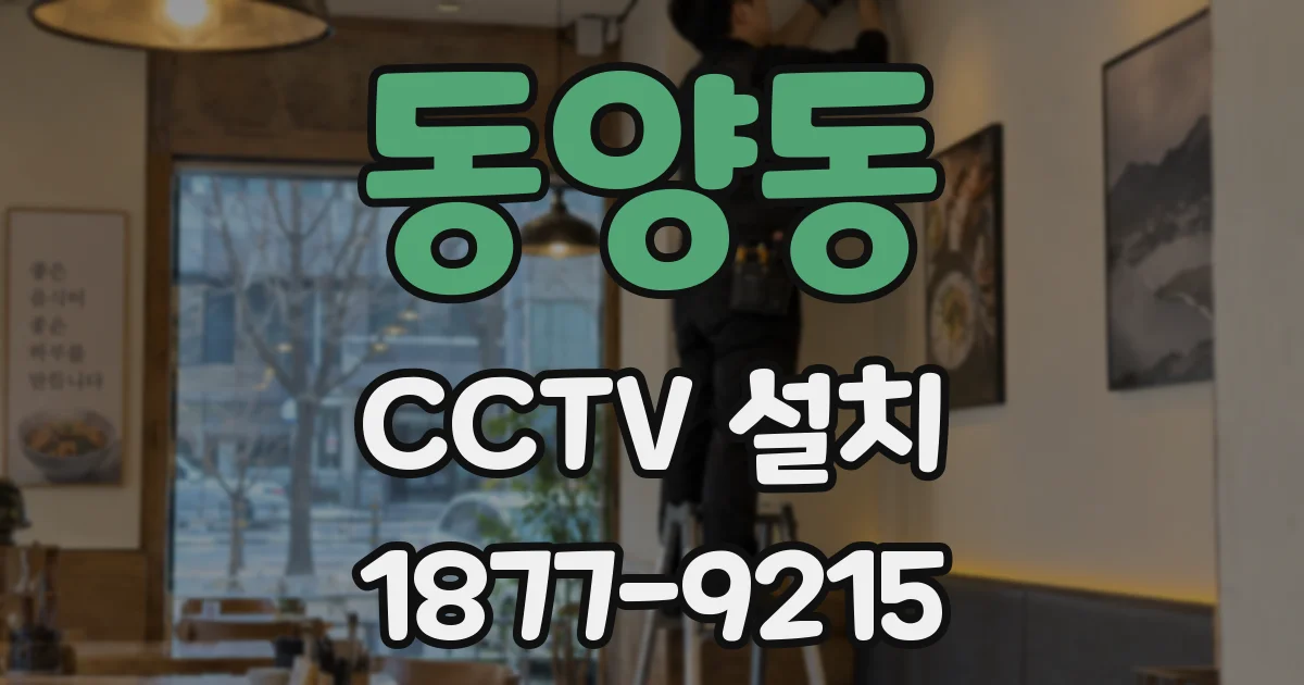 동양동 CCTV 설치