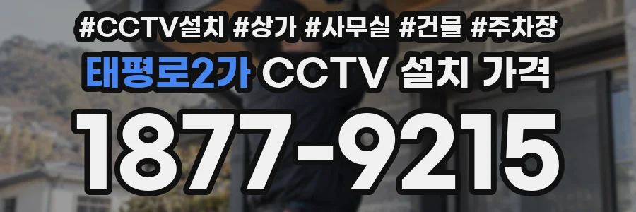 태평로2가 CCTV 설치 가격