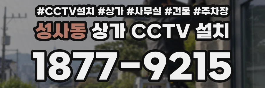 성사동 상가 CCTV 설치