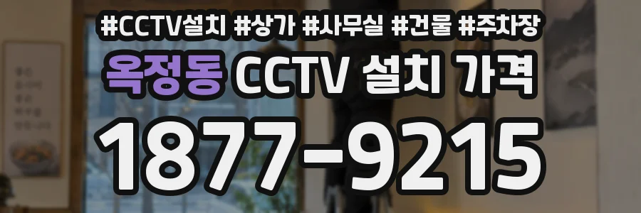 옥정동 CCTV 설치 가격