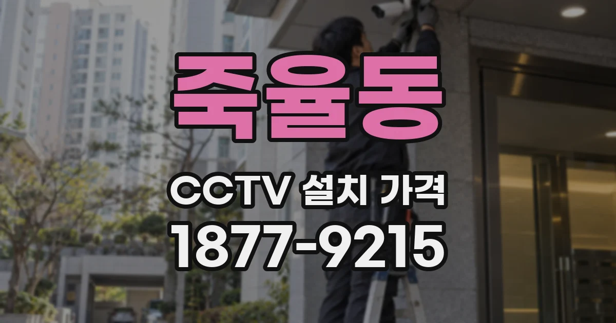 죽율동 CCTV 설치 가격