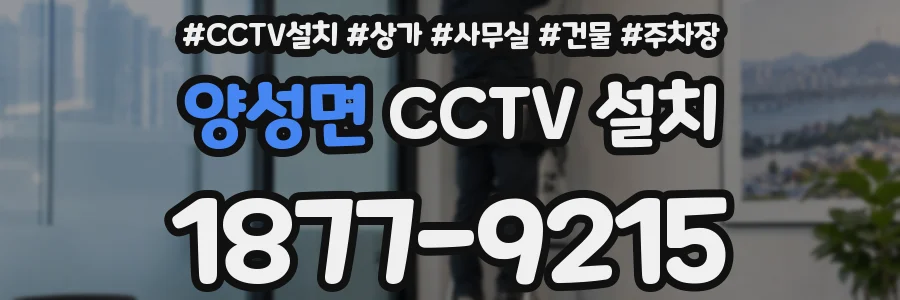 양성면 CCTV 설치