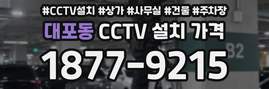 대포동 CCTV 설치 가격