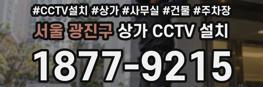 서울 광진구 상가 CCTV 설치