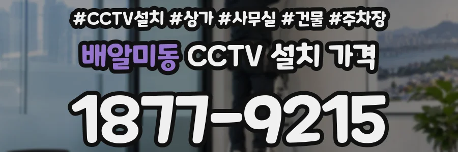 배알미동 CCTV 설치 가격