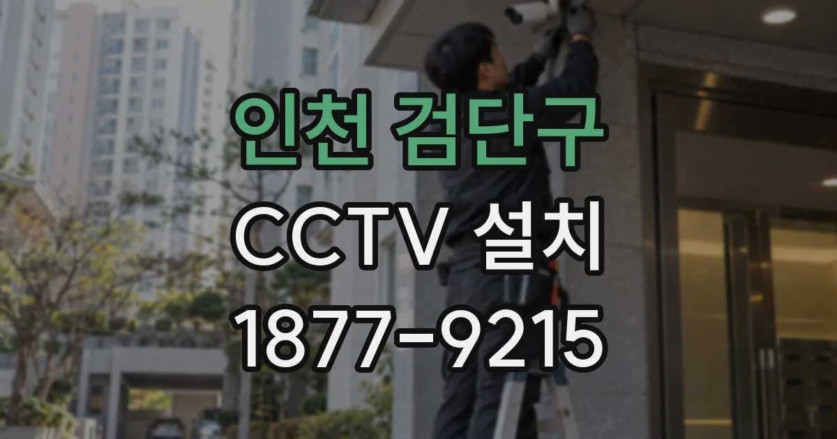 인천 검단구 CCTV 설치