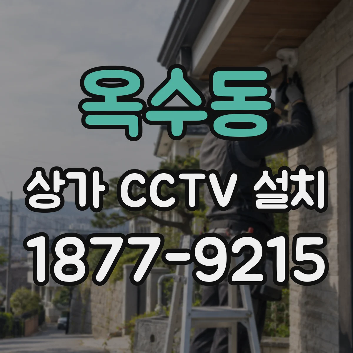 옥수동 상가 CCTV 설치