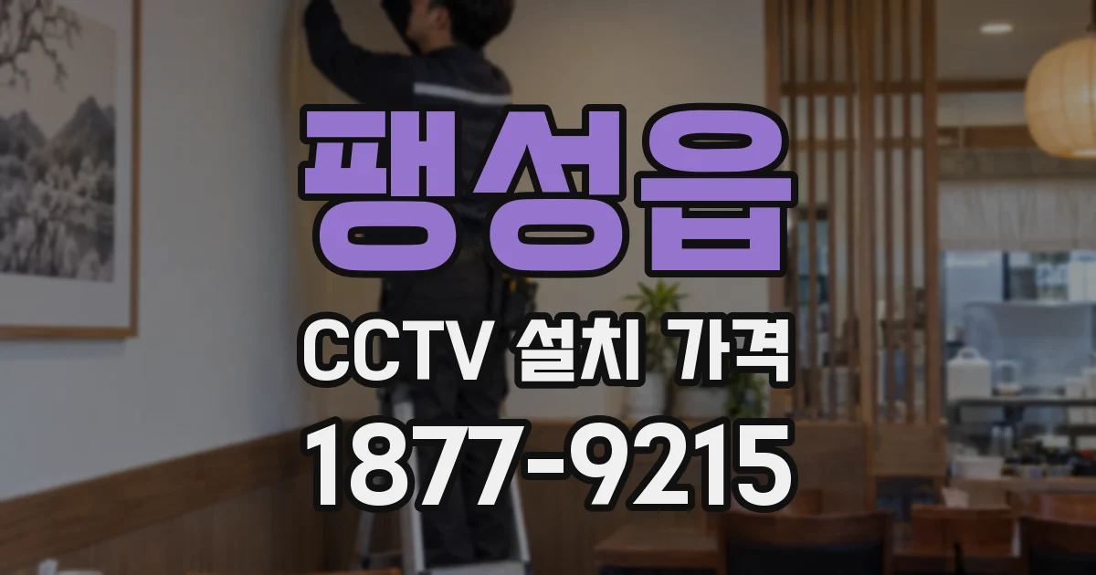 팽성읍 CCTV 설치 가격
