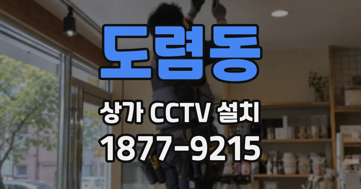 도렴동 상가 CCTV 설치