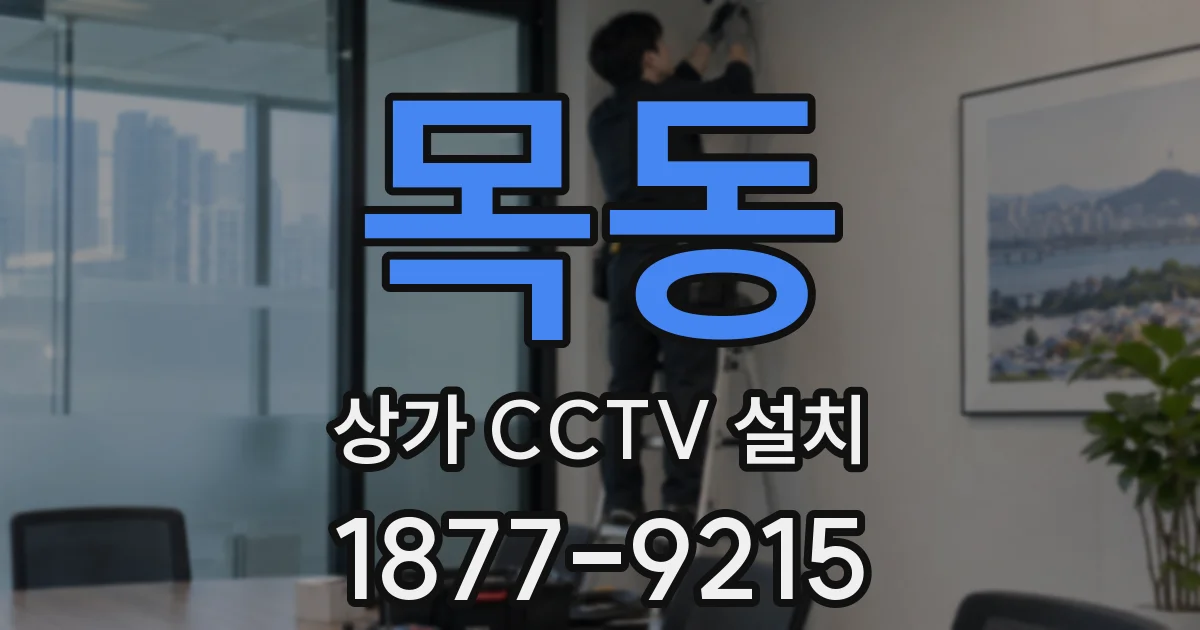 목동 상가 CCTV 설치