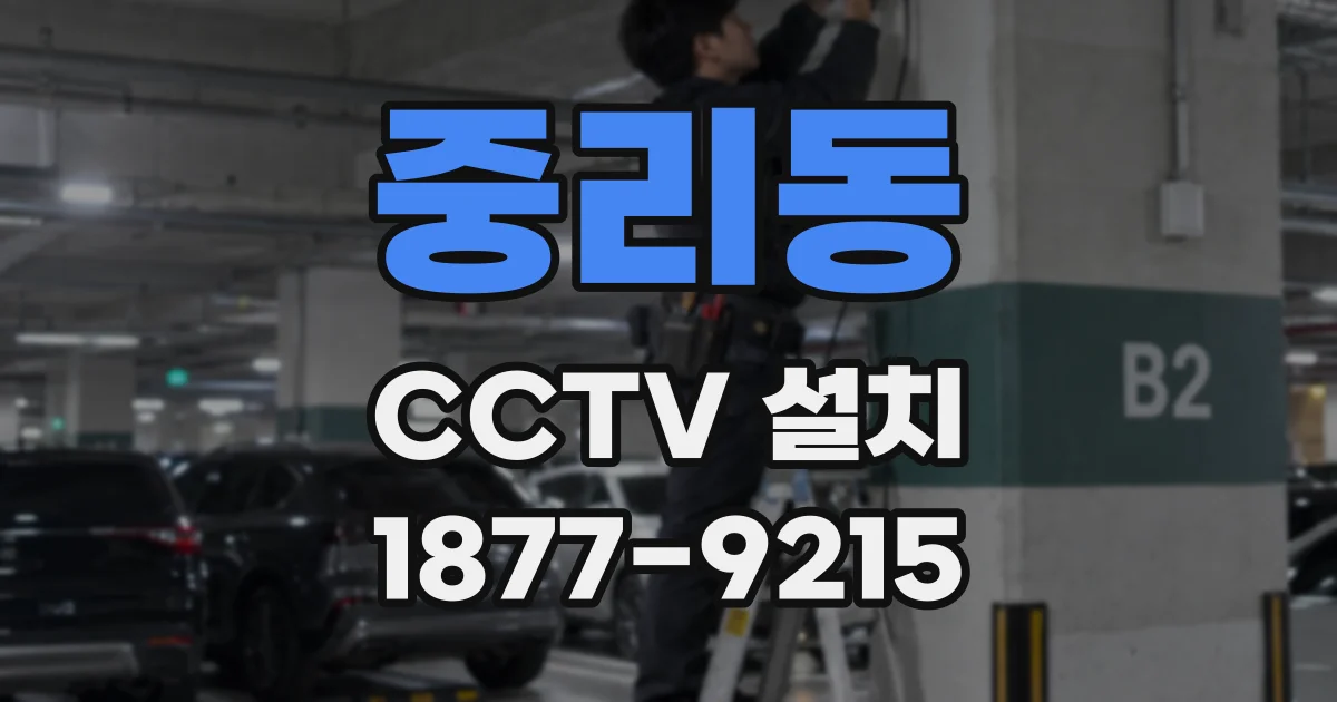 중리동 CCTV 설치