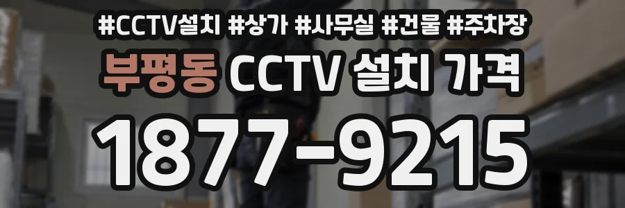 부평동 CCTV 설치 가격