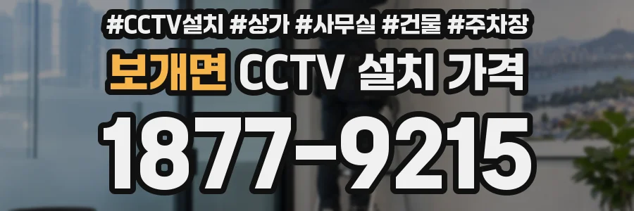 보개면 CCTV 설치 가격