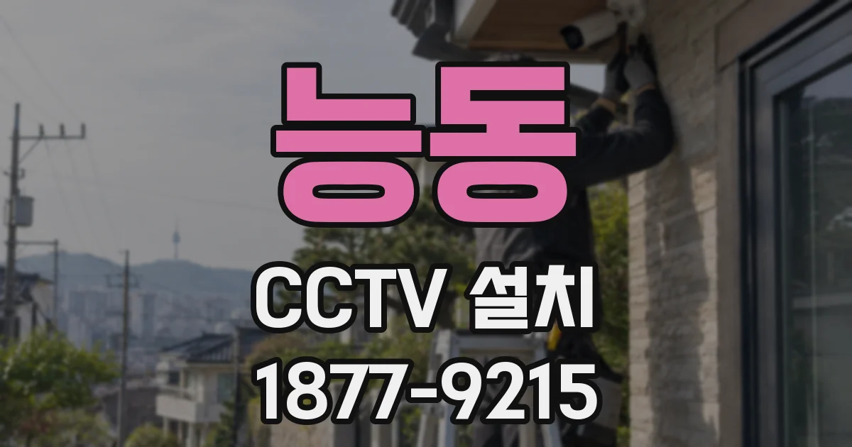 능동 CCTV 설치