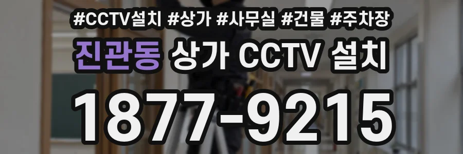 진관동 상가 CCTV 설치