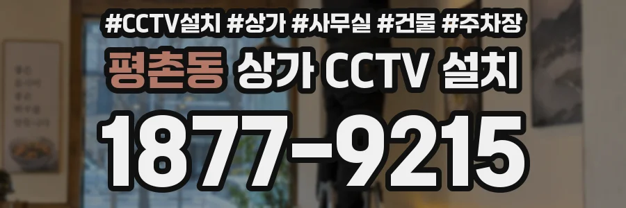 평촌동 상가 CCTV 설치