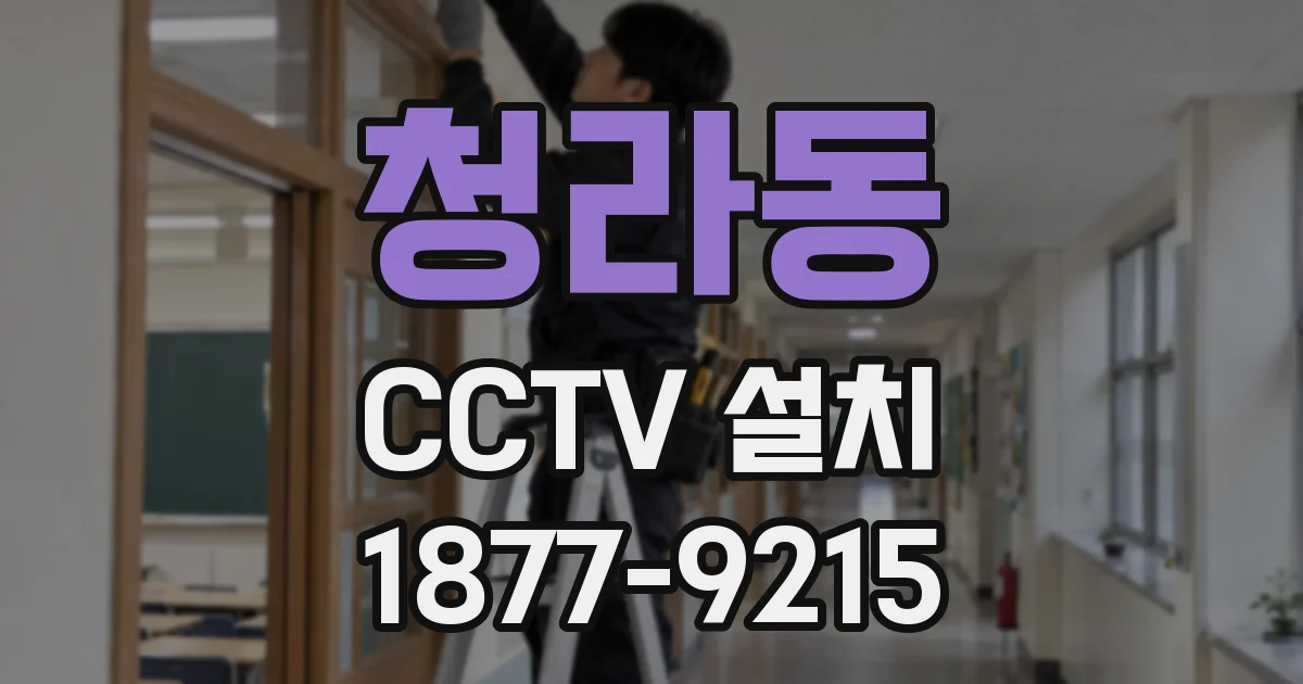 청라동 CCTV 설치
