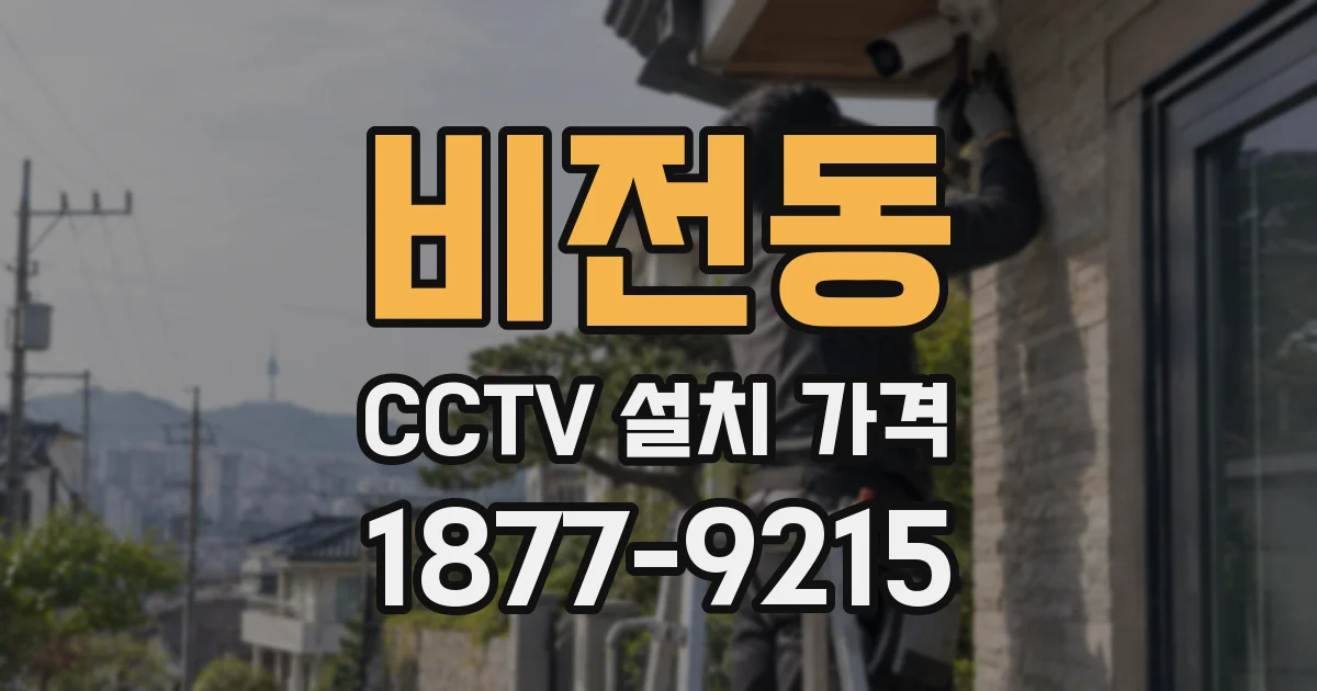 비전동 CCTV 설치 가격
